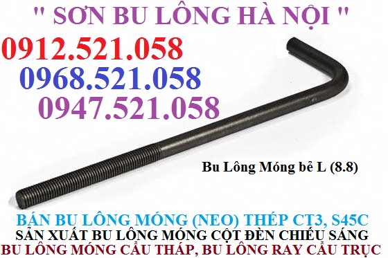 Bu lông móng M24/16/20 bán hà nội 0912.521.058 Bu Lông Thanh Sơn 1335 Giải Phóng bán Bu lông Neo thép C45 mạ kẽm | BigBuy360 - bigbuy360.vn
